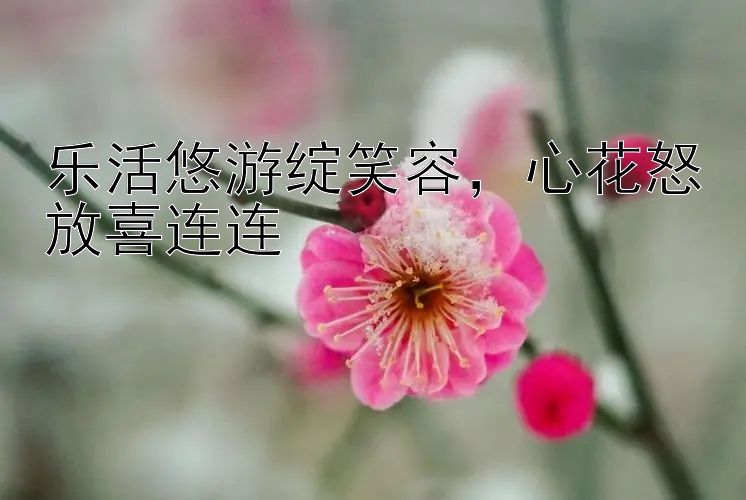 乐活悠游绽笑容，心花怒放喜连连