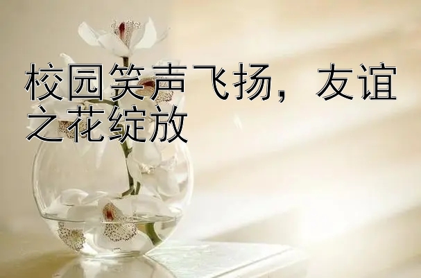 校园笑声飞扬，友谊之花绽放