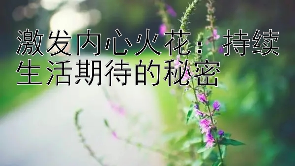 激发内心火花：持续生活期待的秘密