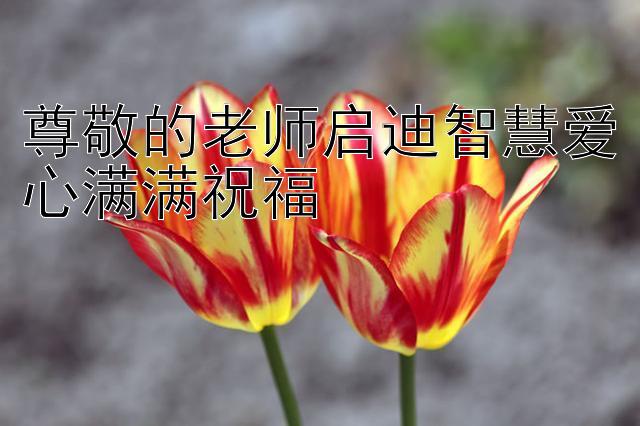 尊敬的老师启迪智慧爱心满满祝福