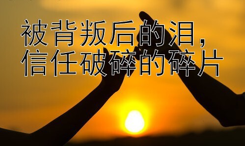 被背叛后的泪，信任破碎的碎片