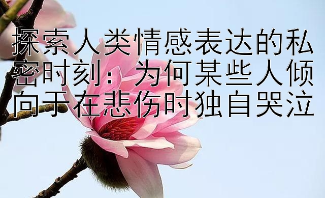 探索人类情感表达的私密时刻：为何某些人倾向于在悲伤时独自哭泣