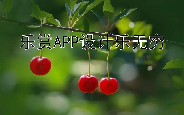 乐赏APP设计乐无穷