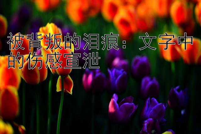 被背叛的泪痕：文字中的伤感宣泄