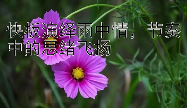 快板演绎雨中情，节奏中的思绪飞扬